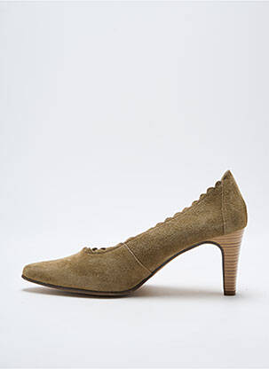 Pantofi cu toc nubuc toc de 4 la 6 cm verde J.METAYER femeie