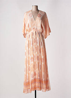 Rochie lungă roz MAISON HOTEL femeie