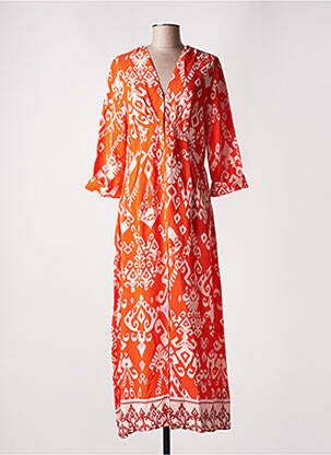 Rochie lungă roșu GEISHA femeie