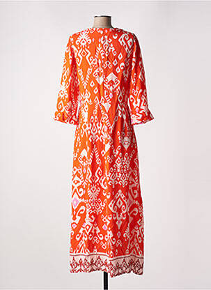 Rochie lungă mâneci lungi mâneci lungi roșu GEISHA femeie