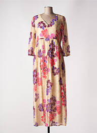 Rochie lungă mâneci lungi mâneci lungi bej GEISHA femme