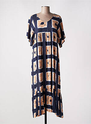 Rochie lungă albastru MAISON HOTEL femeie