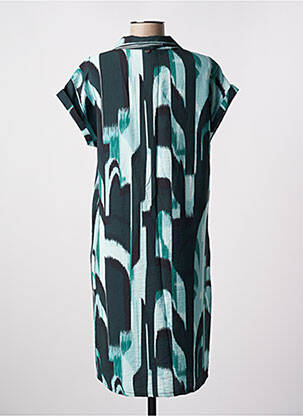 Rochie midi imprimeu fantezie mâneci scurte verde STREET ONE femeie