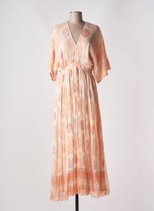 Rochie lungă roz MAISON HOTEL femeie