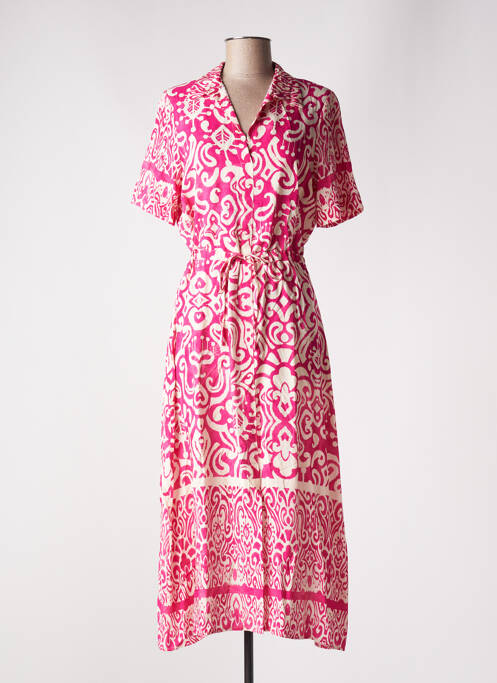 Rochie lungă roz GEISHA femeie