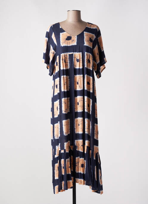 Rochie lungă albastru MAISON HOTEL femeie