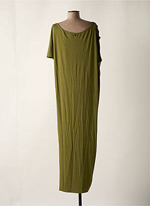 Rochie lungă mâneci scurte mâneci scurte verde LOLA CASADEMUNT femeie