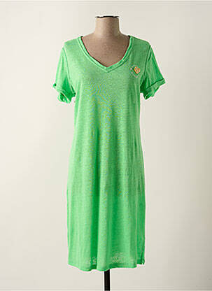 Rochie midi mâneci scurte mâneci scurte verde MPC (MA PETITE CAPSULE) femeie