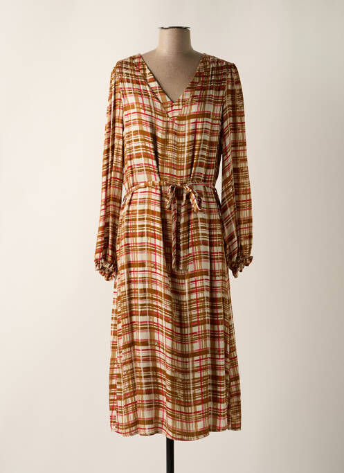 Rochie lungă maro LES BLONDINETTES femeie