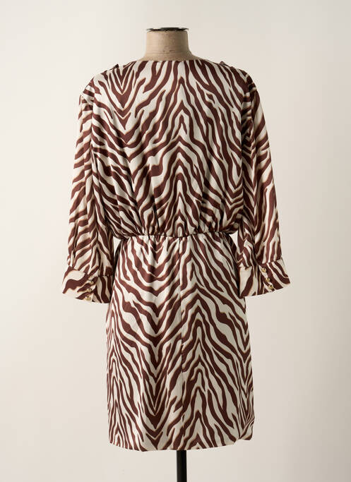 Rochie scurtă maro RELISH femeie