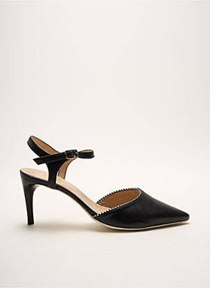 Sandale/pantofi decupați toc cui. toc de 4 la 6 cm negru FRANCE MODE femeie
