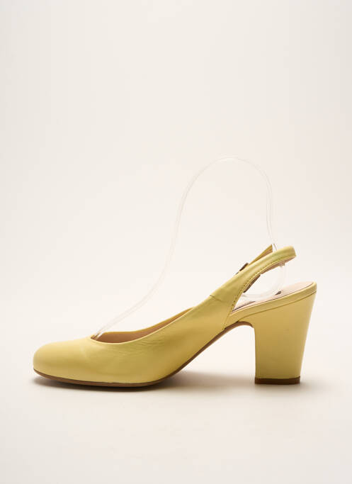 Pantofi cu toc galben GADEA femeie