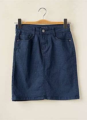 Fustă scurtă buzunare albastru B.S JEANS femeie