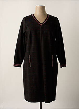 Rochie midi mâneci lungi mâneci lungi negru MERI & ESCA femeie