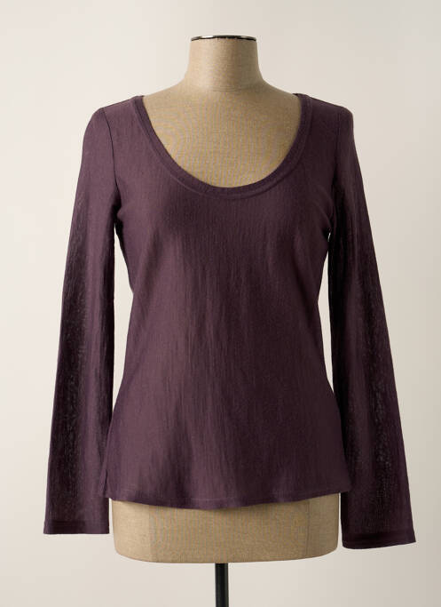 Top violet HETEROCLITE femeie