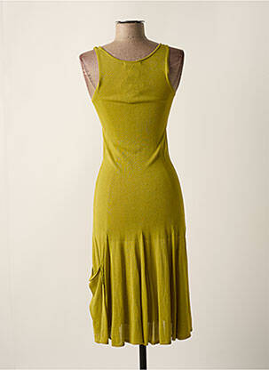 Rochie pulover guler rotund fără mâneci verde MAIS IL EST OU LE SOLEIL femeie