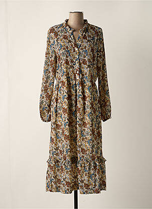 Rochie midi maro C'EST BEAU LA VIE femeie