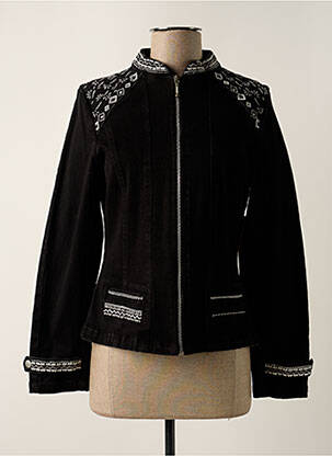 Jachete casual guler rotund negru AGATHE & LOUISE femeie
