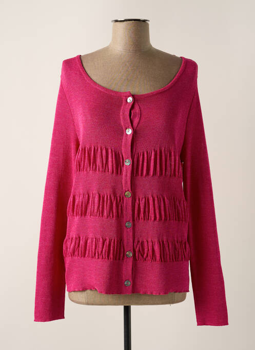 Vestă cu mâneci lungi roz EQUATION femeie