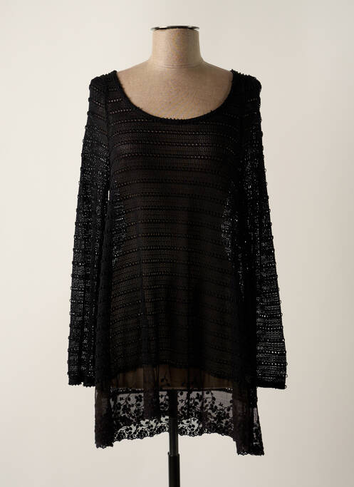 Tunică mâneci lungi negru G!OZE femeie