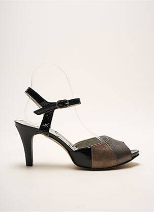 Sandale/Pantofi decupați negru UN TOUR EN VILLE femeie