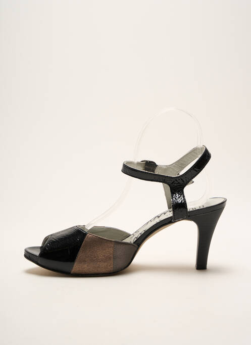 Sandale/Pantofi decupați negru UN TOUR EN VILLE femeie