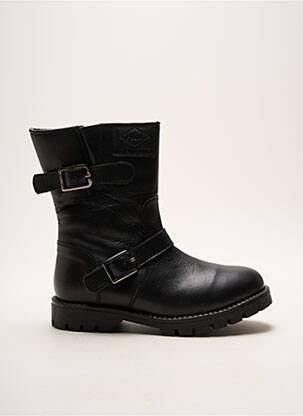 Botine/ghete material neted toc mic negru PALLADIUM fată