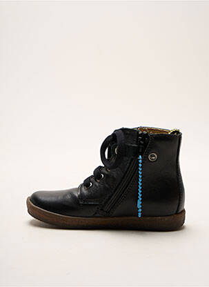 Botine/ghete material neted vârf rotund negru FALCOTTO copil