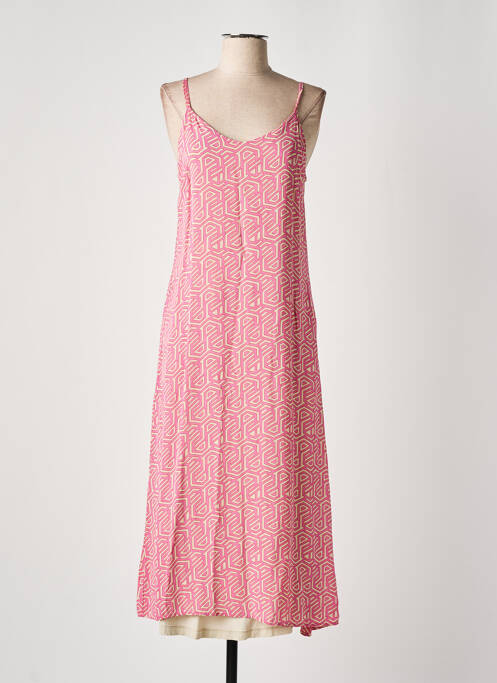 Rochie lungă roz CREAM femeie