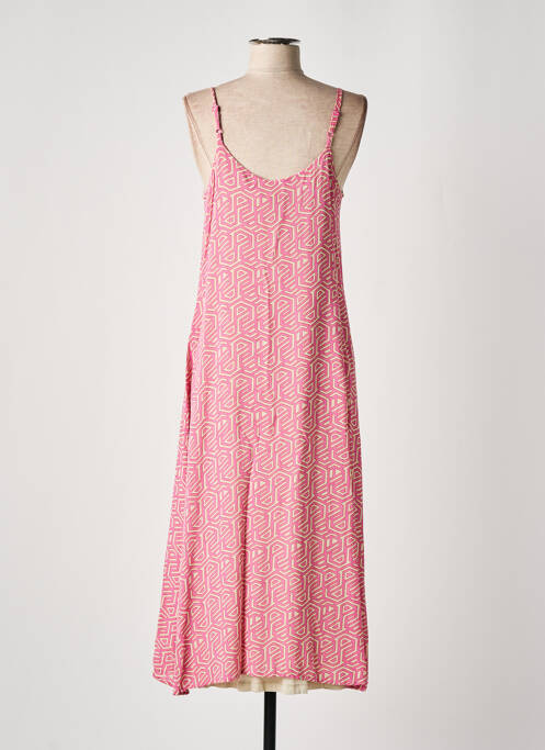 Rochie lungă roz CREAM femeie