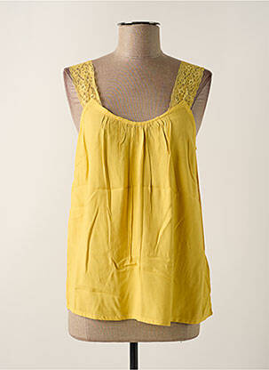 Top galben CREAM femeie