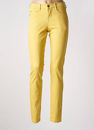 Blugi cu croială slim galben CREAM femeie