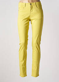 Blugi cu croială slim talie joasă talie joasă verde CREAM femme