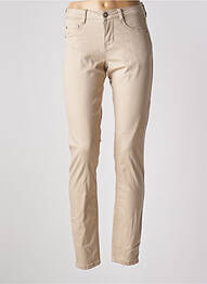Blugi cu croială slim talie joasă talie joasă maro CREAM femme