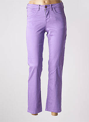 Blugi cu croială dreaptă violet CREAM femeie