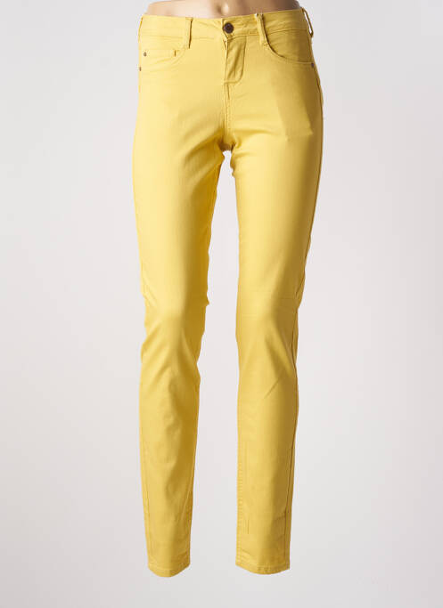 Blugi cu croială slim galben CREAM femeie