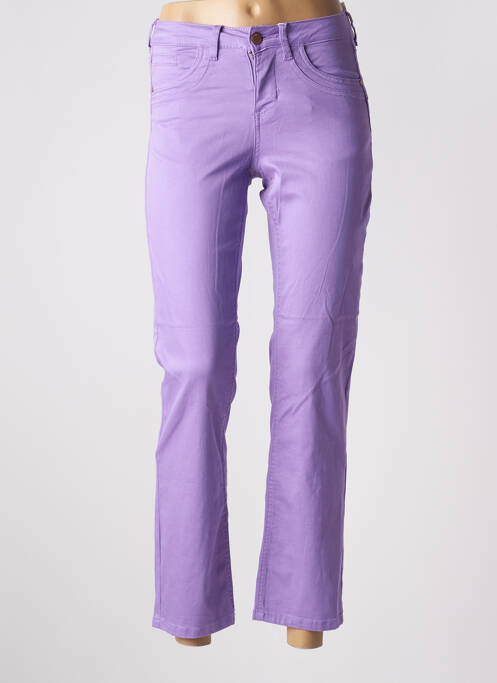 Blugi cu croială dreaptă violet CREAM femeie