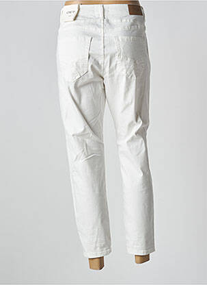 Pantalon 7/8 talie înaltă talie înaltă alb CREAM femeie