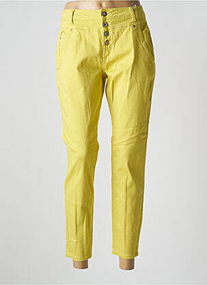 Pantalon 7/8 talie înaltă talie înaltă verde CREAM femeie