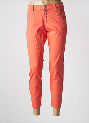 Pantalon 7/8 talie înaltă talie înaltă portocalie CREAM femeie