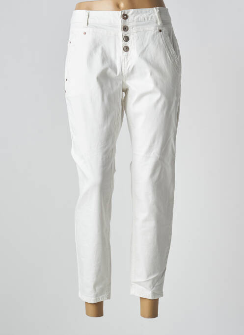 Pantalon 7/8 alb CREAM femeie