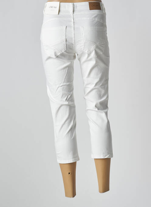 Pantalon trei sferturi alb CREAM femeie