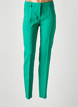 Pantalon slim talie înaltă talie înaltă verde IKKS femeie