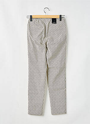 Jegging țesătură poplin talie înaltă bej STARK femeie
