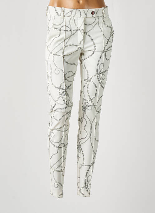 Pantalon chino alb ZERRES femeie