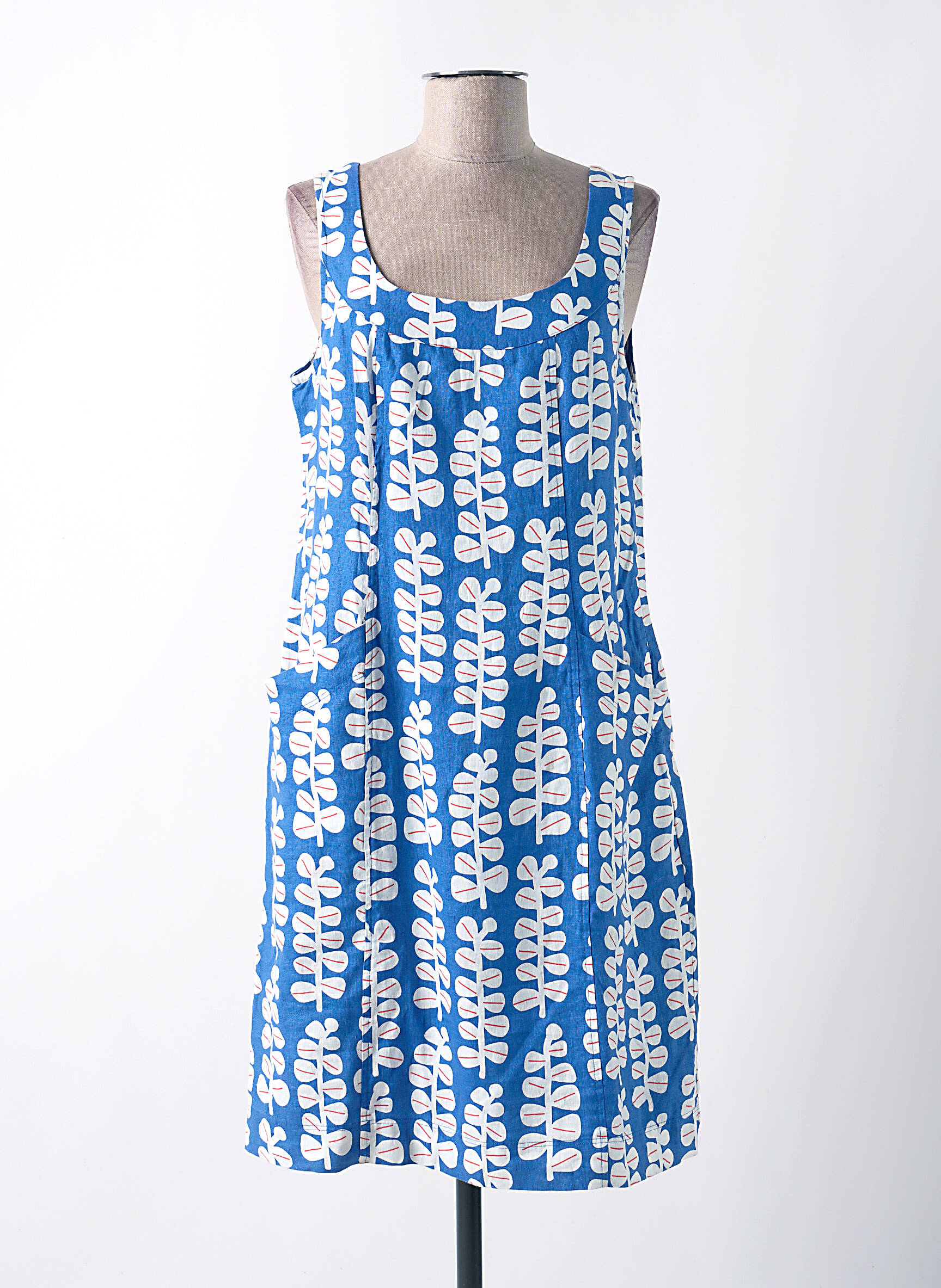 Rochie midi fără mâneci fără mâneci albastru WHITE STUFF femeie