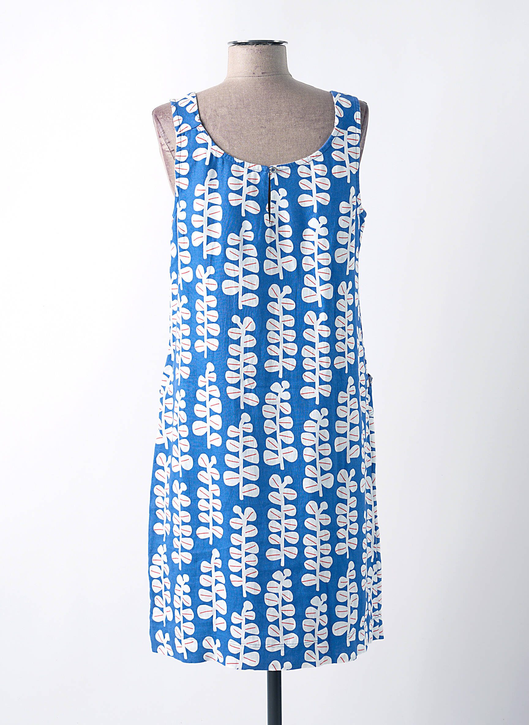 Rochie midi fără mâneci fără mâneci albastru WHITE STUFF femeie