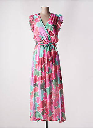 Rochie lungă roz KILKY femeie