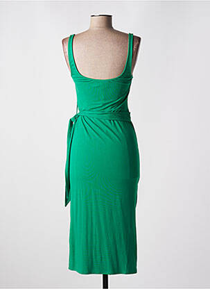 Rochie midi fără mâneci fără mâneci verde GRACE & MILA femeie