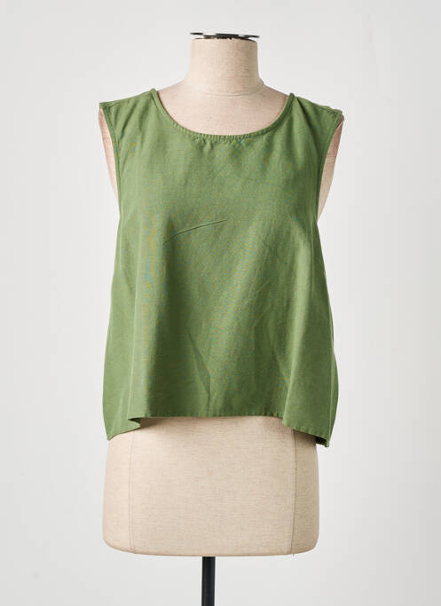 Top verde PIECES femeie